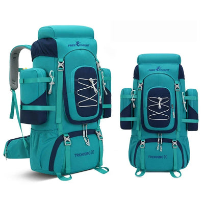 Outdoor Climbing Backpack with Rain Cover Hiking Camping Trekking Outing Bag Large Mountaineering Luggage Sports Rucksack