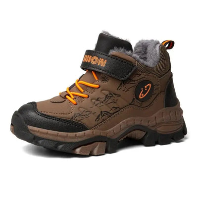 Winter Children's Casual Snow Ankle Boots Non-slip Outdoor Mountain Climbing Shoes Fashion Kids Waterproof Warm Sneakers