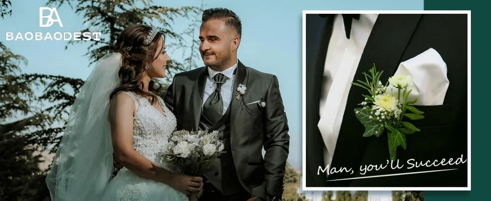  Men's Suit Checked Men's Suit Slim Fit 3-Piece Suits for Business Wedding