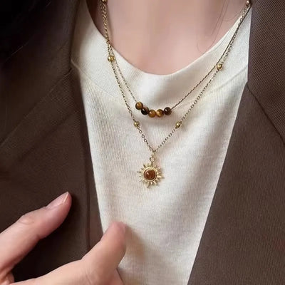 Punk Charm Sun Cross Butterfly Pendants Choker Chain Necklace For Men Women Trendy Y2K EMO Hip Hop Grunge Accessories Jewelry