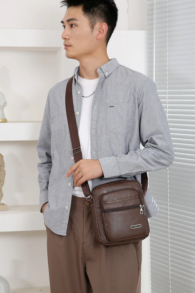 Men Nylon Shoulder Bag Messenger Bag Casual Waterproof Nylon Zipper Pocket Handbag Fashion Tote Travel Male Crossbody Bags