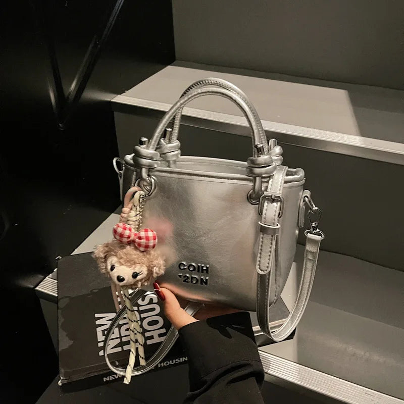2025 Unique Women's Handbag Designer Shoulder Purse Minimalist Bucket & Square Bag Versatile Crossbody for Work