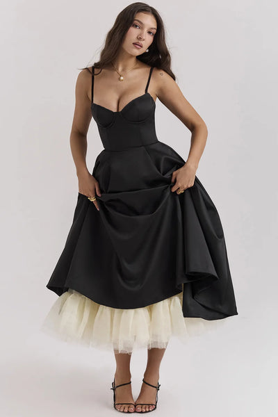 Women's Summer Long Dresses Elegant Lady Maxi Dress O-Neck Blue Dress High Waist Party Dresses for Female Sexy Hoilday Sundress