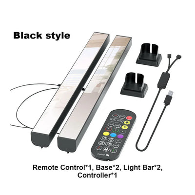 LED Light A Pair RGB Room Decor Abyss Lamp Bluetooth Ambient Night Light Desktop Mood Lighting for TV PC Gaming Backlight