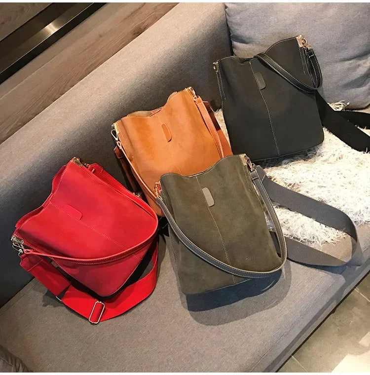 Designer Handbags Ladies Bucket Bag PU Leather Shoulder Large Capacity Crossbody Bags for Women High Quality New Tote Bag