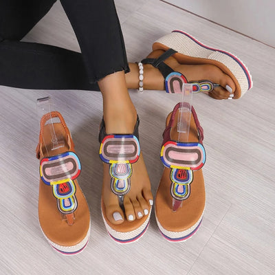 Women Sandal 2024 New Summer Fashion Shoes for Women Plus Size Open Toe Wedges Sandals Women Luxury Designer Platform Sandals