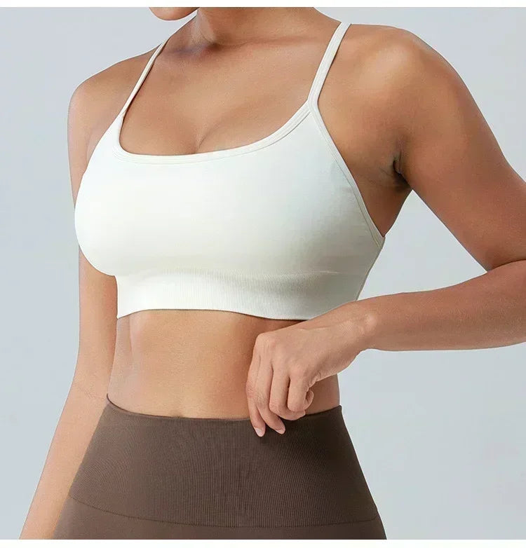 Yoga, Sports, Cycling, Vest, Halter Bra for Women, Seamless Breathable, High-support Sports Bra, Yoga, Running, Gym Exercise