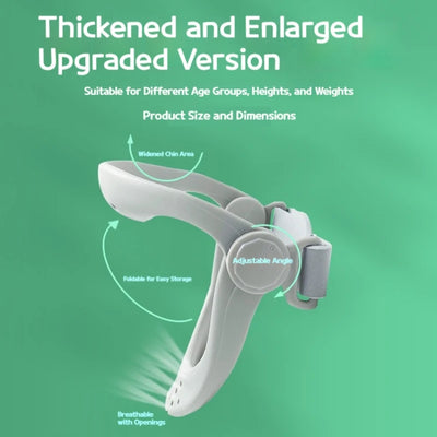 Neck brace, adjustable neck brace, neck traction device, anti sagging home correction fixing strap