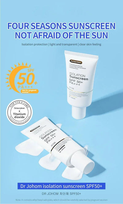 SPF 50+ Sunscreen Long Lasting & Waterproof Sun Protection Cream Moisturizing Non Sticky ultraviolet-proof For Face & Body