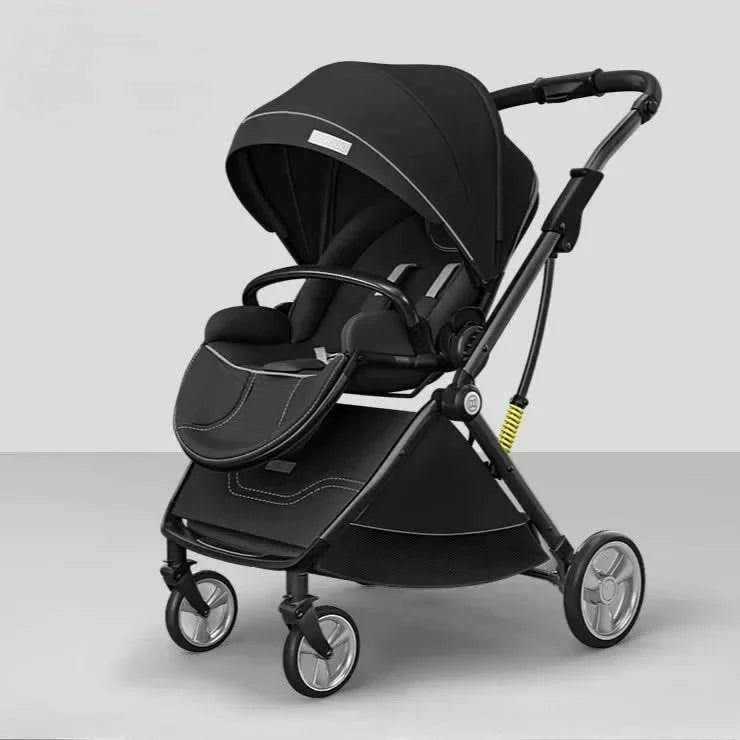 Portable Foldable Baby Stroller, High View Two-way Baby Stroller, Lightweight Travel Baby Stroller,  Adjustable Backrest
