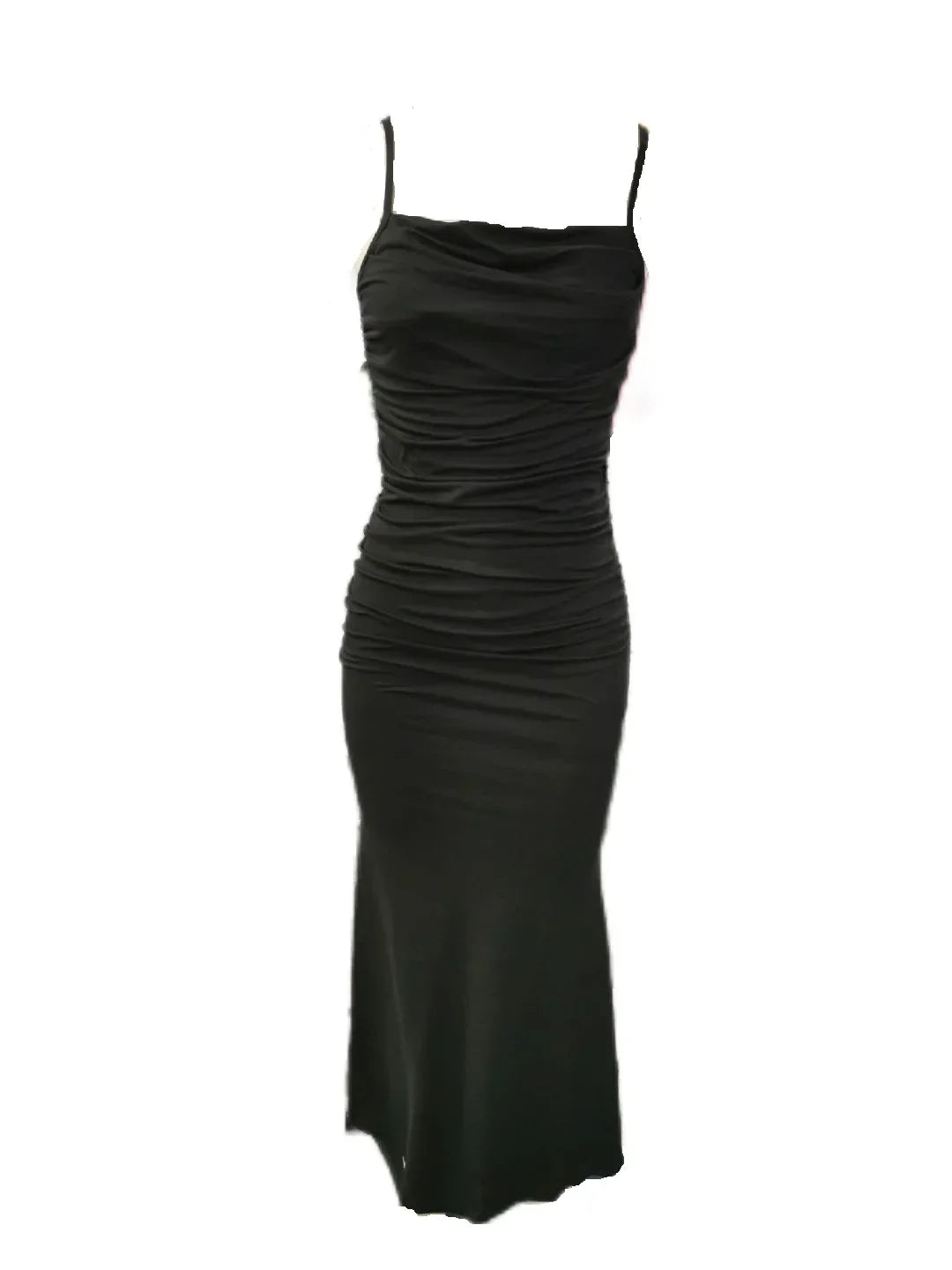 Women's Dress 2025 Spring Summer Elegant Party Fitting Slim Spaghetti Strap Mermaid Hem Maxi Fashion Lady Party Dresses Vestidos