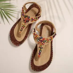 Women's Sandals Summer Flip Flops for Women Comfortable Flats Outdoor Fashion Ladies Shoes Footwear 2025 Luxury Casual Barefoot