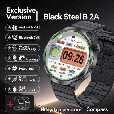 2025 New For HUAWEI High-end Sports Smart Bracelet Men GPS NFC 1.85 AMOLED Screen Compass Waterproof Bluetooth Call Smartwatches