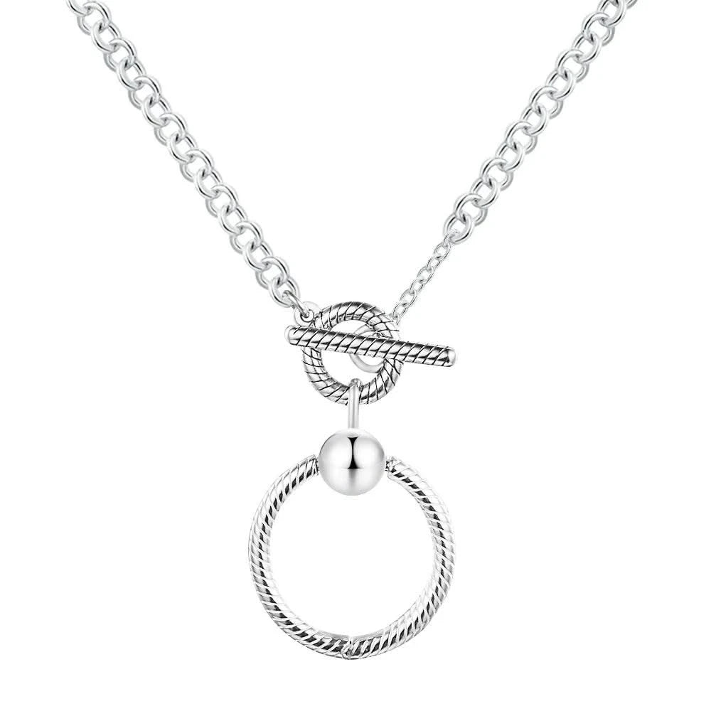 Fashion Necklaces for Women S925 New Sterling Silver Female Chain Necklaces, Jewellery