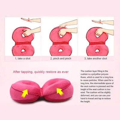Seat Cushion Multifunctional Dual Comfort Memory Foam of Hip Lift Seat Cushion 8 Colour Beautiful Butt Latex Seat Cushion