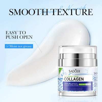 Collagen Face cream Moisturizing Anti-wrinkle nourishing Fade fine lines Smooth firm the skin Facial skin care