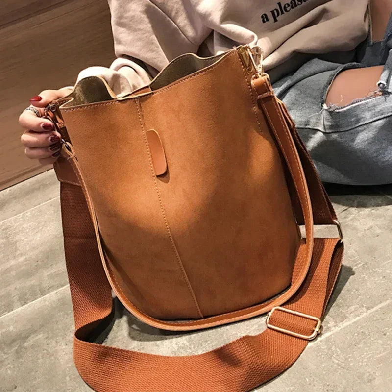Designer Handbags Ladies Bucket Bag PU Leather Shoulder Large Capacity Crossbody Bags for Women High Quality New Tote Bag