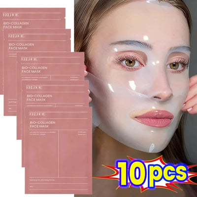 Bio Collagen Face Mask Shrink Pores Deep Hydrating Overnight Mask Moisturizing Refreshing Brightening Face Skin Care