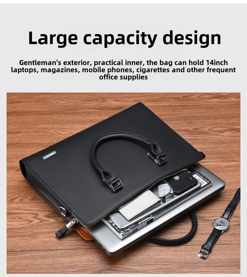 Men Business Briefcase for Husband Shoulder Bag MaLE Laptop Briefcases Bags Large Capacity Men's Handbag Bolso Grande Mujer