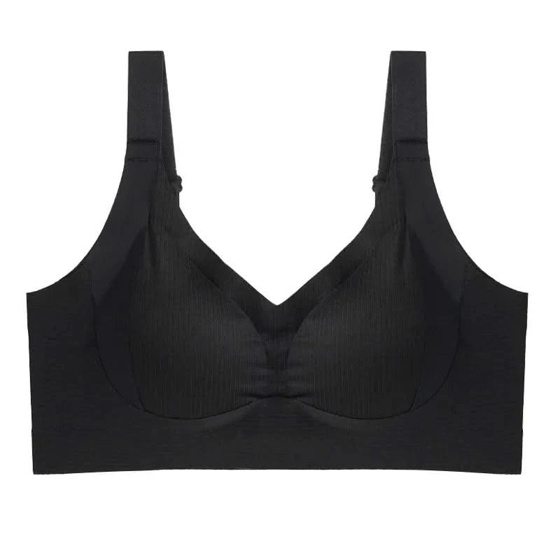 Women's Full Cup Seamless Bras Wide Straps Adjustable Underwear Women Big Breasts Bra Female No-wire Trace-Free Underwear