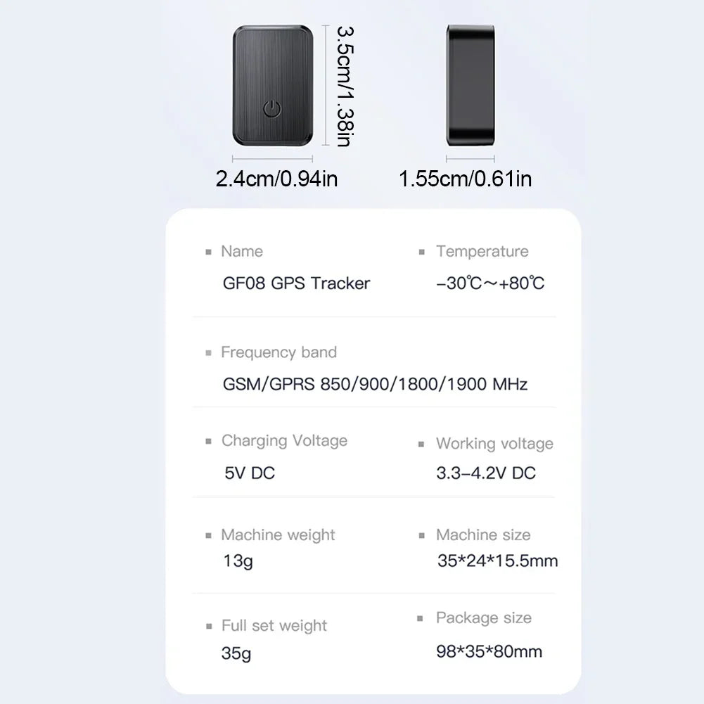 Pet Location Tracker Anti-theft Vehicle GSM GPRS Tracker Locator Mini Magnetic GPS Tracker Mini GPS Locator for Car/Person/Pet