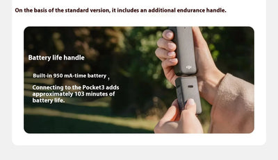 DJI Osmo Pocket 3 Handheld PTZ Smart Travel with An Inch Pocket PTZ Camera Handheld Vlog Camera Outdoorl Gifts