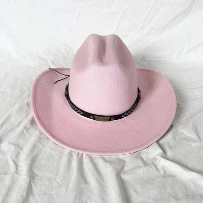 Men's Western Women's Cowboy Hat Army Green Men's Women's Cowboy Jazz Hat Wide Brim Felt Fedora Sombrero Hombre