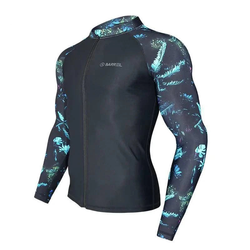 Long Sleeve Neoprene Wetsuit Women Rash Guards Swimwear Two-Piece Swimsuit Men Surfing Swimming Suit Beach Diving Bath Suit