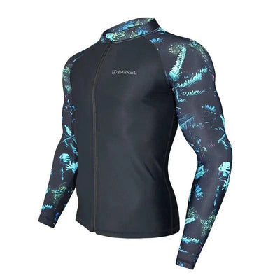Long Sleeve Neoprene Wetsuit Women Rash Guards Swimwear Two-Piece Swimsuit Men Surfing Swimming Suit Beach Diving Bath Suit