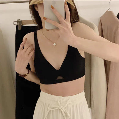 Wire Free Push Up Bralette Sexy Seamless Sleepwear