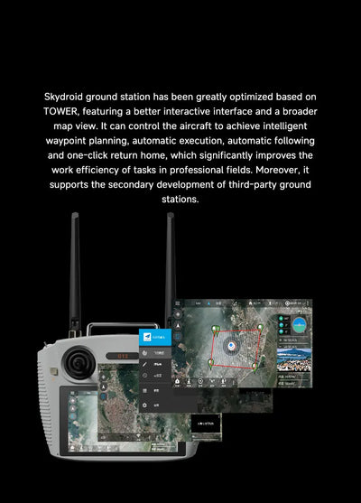 SKYDROID G12 Drone Remote Control 2.4GHz/5.8GHz dual band switching 20KM wireless high-definition image transmission