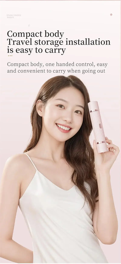 Electric Razors for Women Waterproof  Bikini Trimmer Face Shaver for Underarms Legs Ladies Body Trimmer Hair Removal Pink Purple