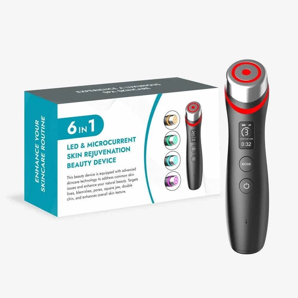 6 in 1 Age Booster Skin Care Facial Glow Booster Beauty Device Facial Skin Care Tools Anti Aging Microcurrent Lift Face Care
