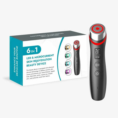 6 in 1 Age Booster Skin Care Facial Glow Booster Beauty Device Facial Skin Care Tools Anti Aging Microcurrent Lift Face Care