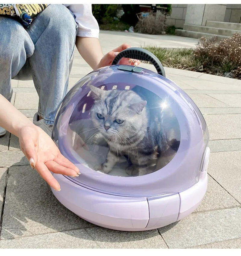 Pet Air Carrier Strong Bearing Capacity Travel Portable Car Space Capsule Small Cats Carriers Breathable Pet Products Supplies