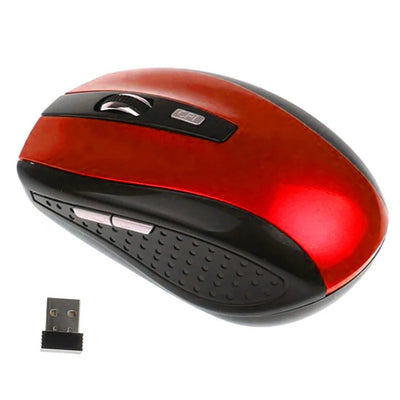 1pc High Quality 2.4G USB Red Optical Wireless Mouse 6D For Computer Laptop Gaming Mice Ergonomically-designed Wireless Mouse