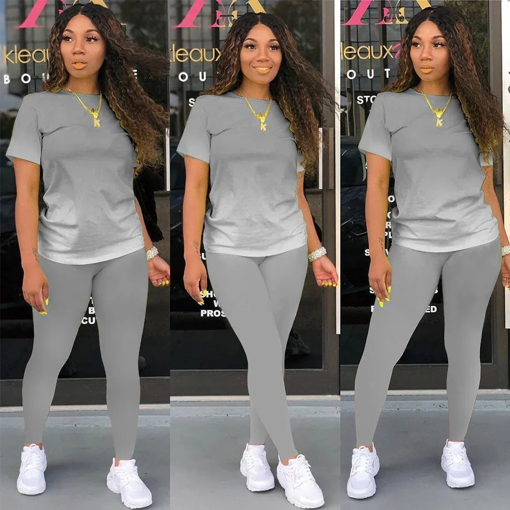 New Two Piece Set Women Tracksuits Sets Brand Printed Hoodie Pants Sweatshirt Set Sports Suit For Women Clothing