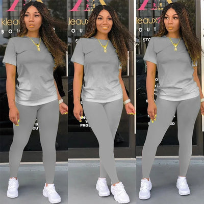 New Two Piece Set Women Tracksuits Sets Brand Printed Hoodie Pants Sweatshirt Set Sports Suit For Women Clothing
