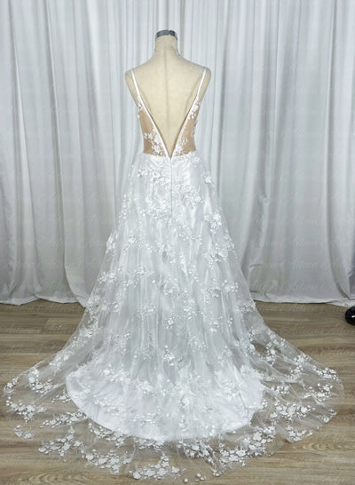A-line Very Elegant Evening Dresses for a Wedding Dress Customized V-neck White Bridesmaid Dress Woman Bespoke Occasion Dresses
