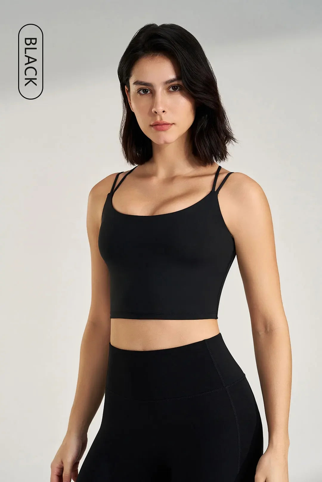 Women's sexy yoga undershirt Outdoor beautiful back training clothes Fashion sling bra Sports underwear With Coasters