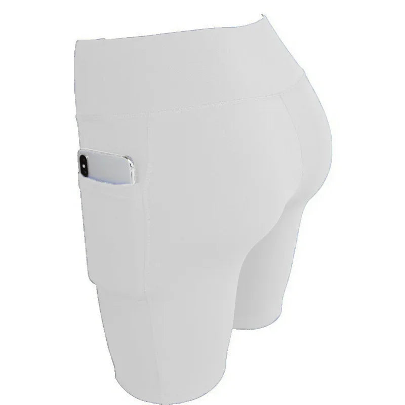 Yoga Shorts for Women Summer Fitness Shorts Biker Workout Running Sports Shorts Quick Drying Sportwear with Pocket Breathable
