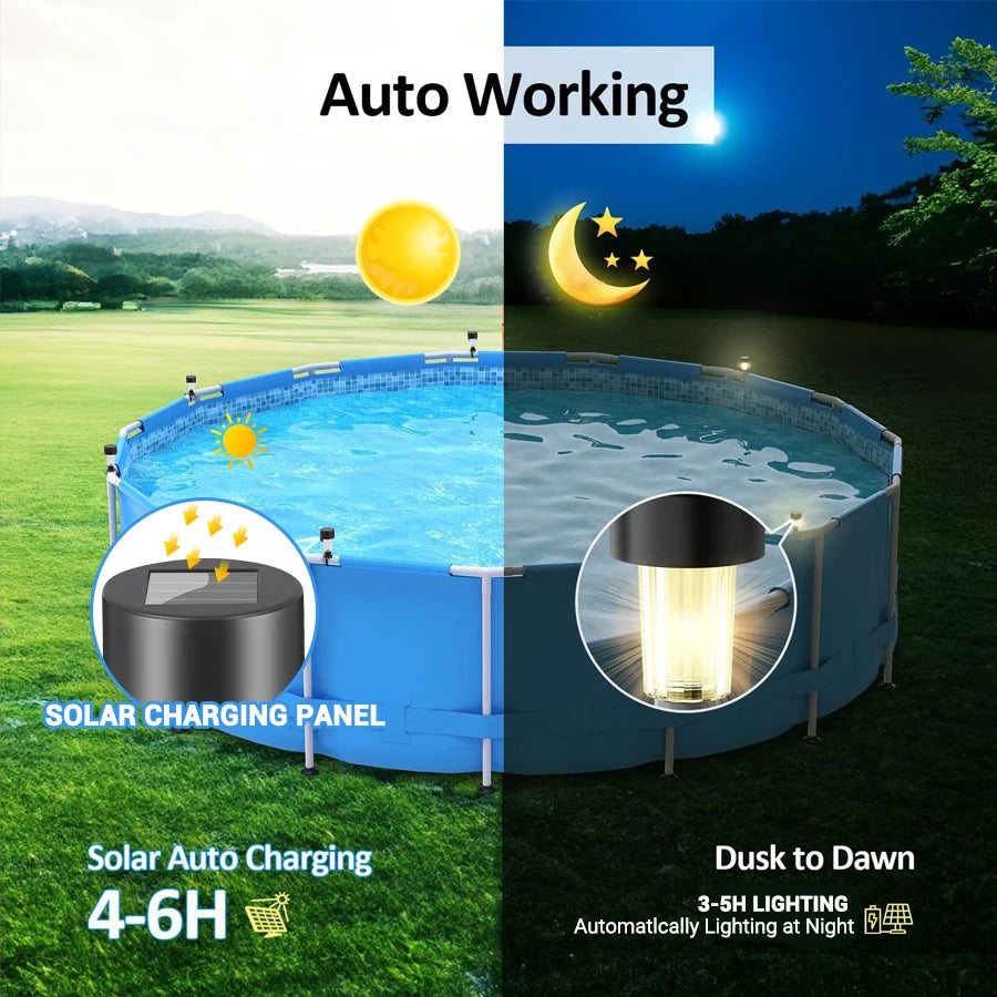 Outdoor Solar Lights Garden Lamp Solar Powered Waterproof Landscape Path LED Light for Yard Backyard Lawn Patio Decorative