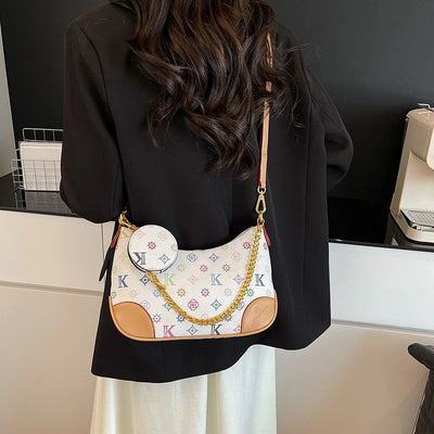 Famous Designer Elegant Handbags Leather For Women, Ladies Crossbody Shoulder Bag Classic Popular And Lightweight For Shopping