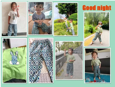 Summer Children Clothing Sets Boy Girl Mother Kids Clothes Suit Cotton Top T-shirt Short Sleeves Trousers 2pcs Baby Girl Clothes