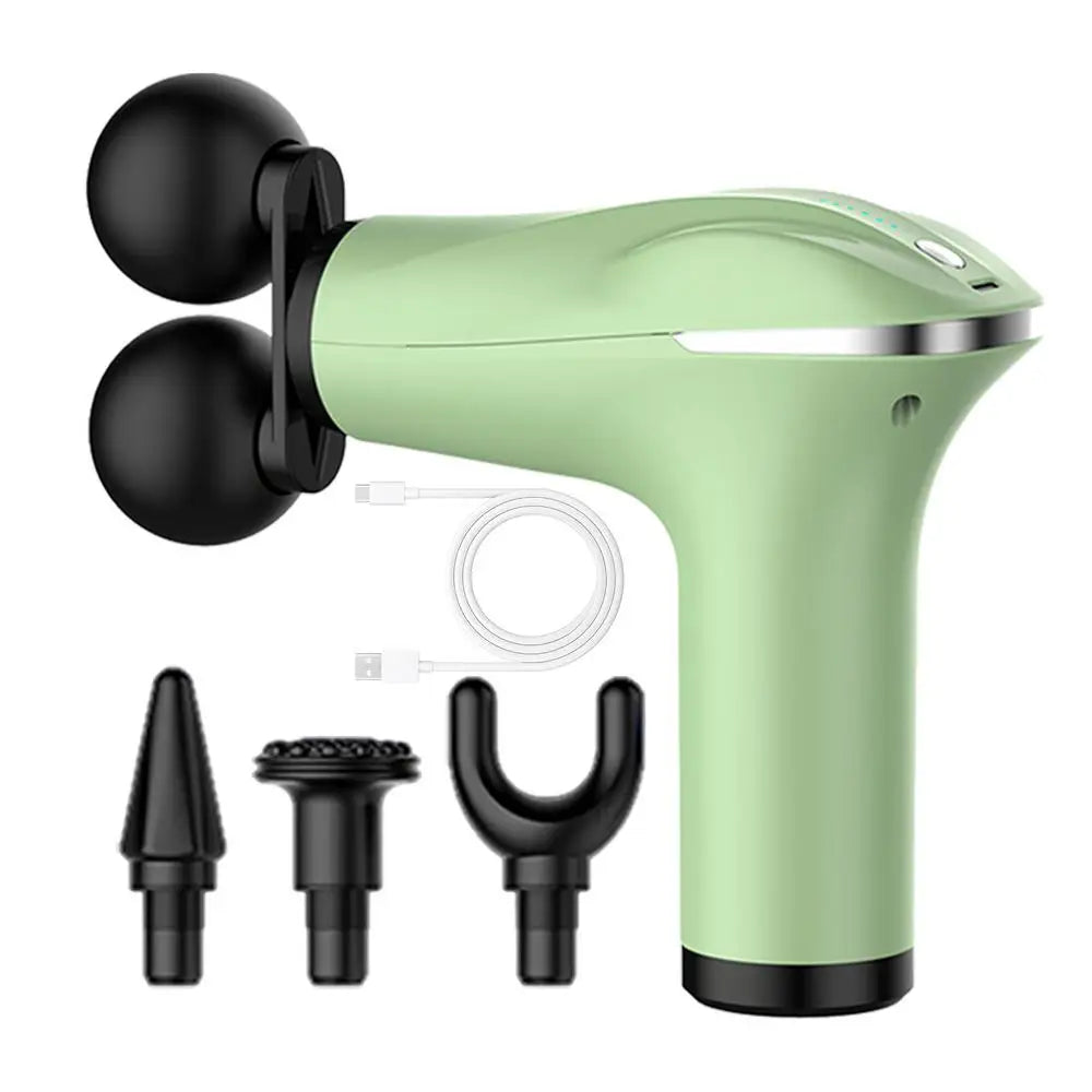 Massager Cordless Double-Headed Electric Smart Vibration Portable Muscle Massager Handheld Back Massager Electric Smart Portable