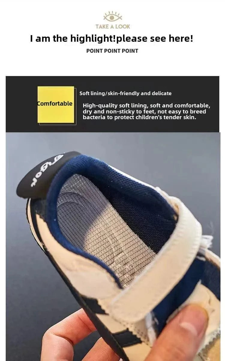 2025 new children's soft soled board shoes, anti slip sports shoes, lightweight running shoes, Forrest Gump shoes - Elanique
