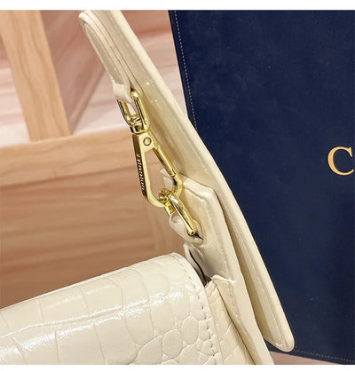 Classic Women's Handbag in Leather, Shoulder and Crossbody Bag Style, Luxury Elegant Design for Ladies By Famous Designer