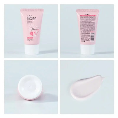 Sakura Sunscreen Cream SPF50 Moisturizing UV Protect Face Body Sunscreen Isolation Lotion Oil Control Reduce Melanin Skin Care