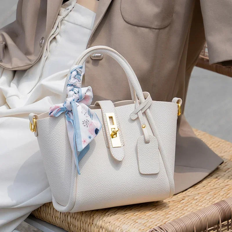 Women's Natural Cow Genuine Leather Shoulder Bag Female High Quality Luxury Designer Handbags Ladies Fashion Tote Crossbody Bags