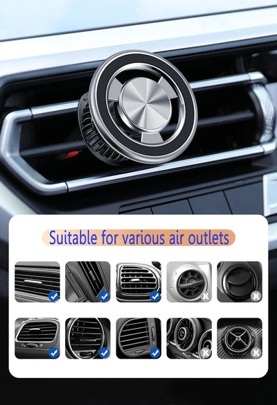 Magnetic Phone Holder Compatible With MagSafe Car Mount for iPhone 14 13 12 Car Air Vent Clip Cellphone Mount Phone Bracket